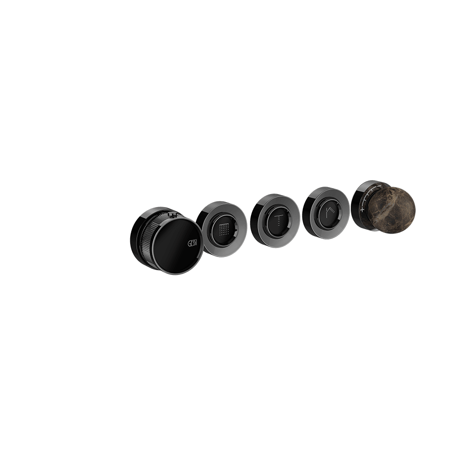 Gessi Shower Mixer 74134 in Black Metal Pvd