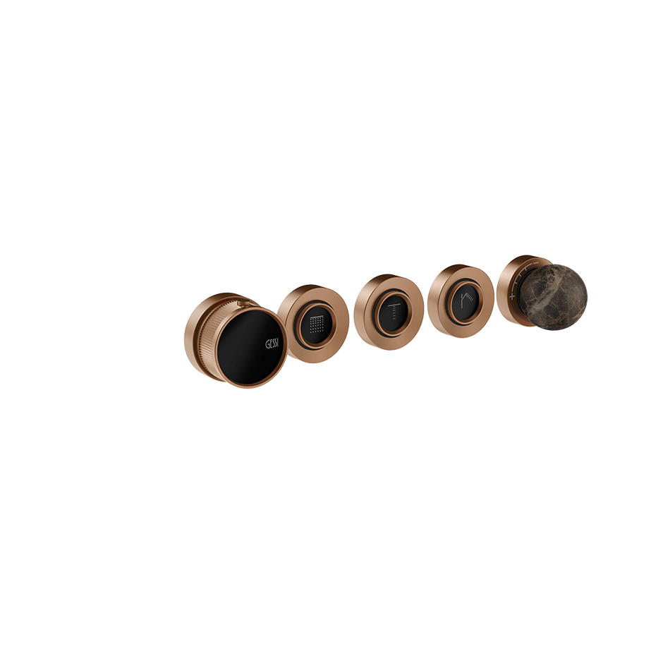 Gessi Shower Mixer 74134 in Copper Brushed Pvd