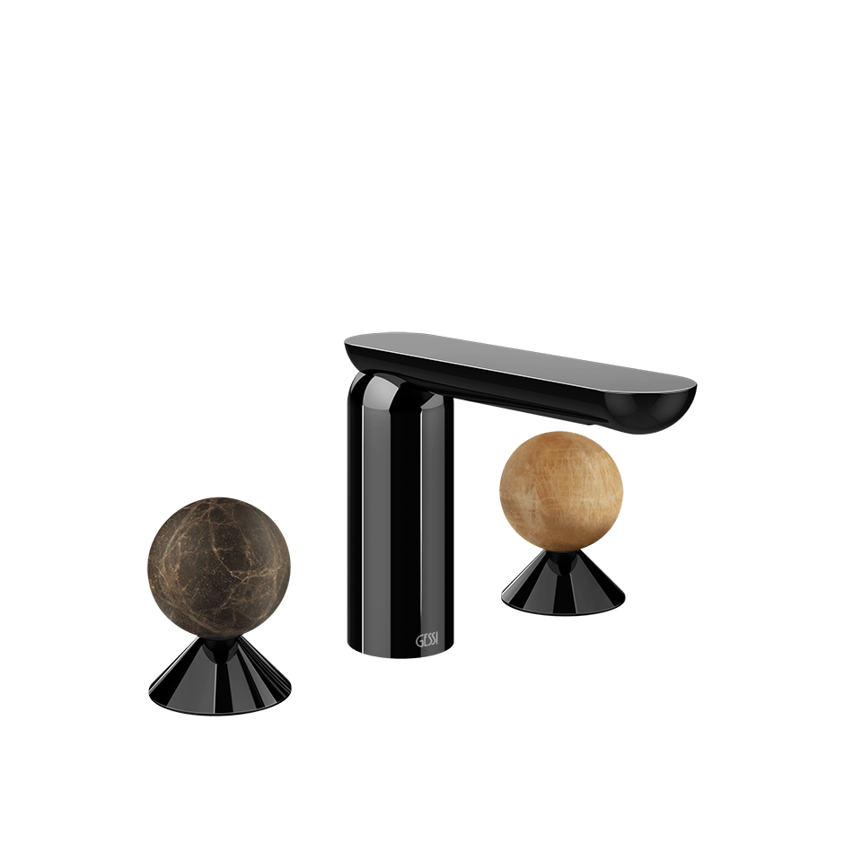 Gessi Washbasin Group 74135 in Black Metal Pvd
