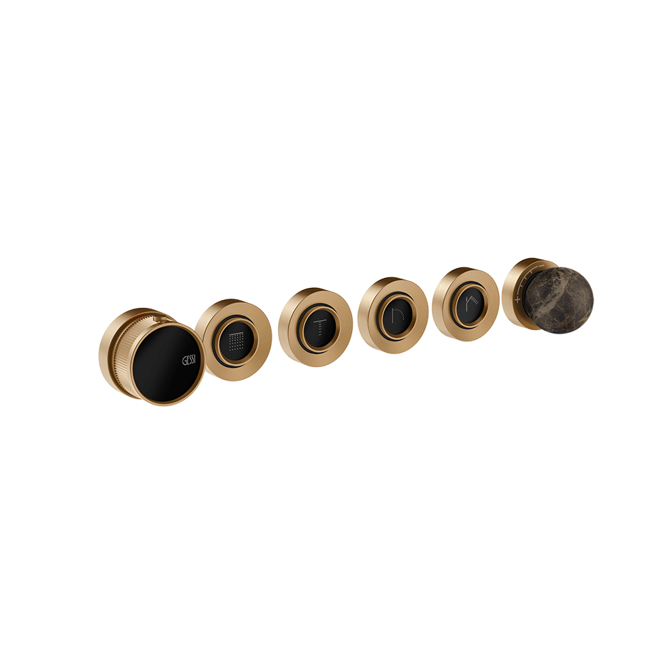 Gessi Shower Mixer 74136 in Warm Bronze Br. Pvd
