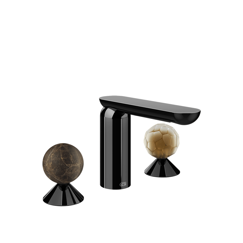 Gessi Washbasin Group 74145 in Black Metal Pvd
