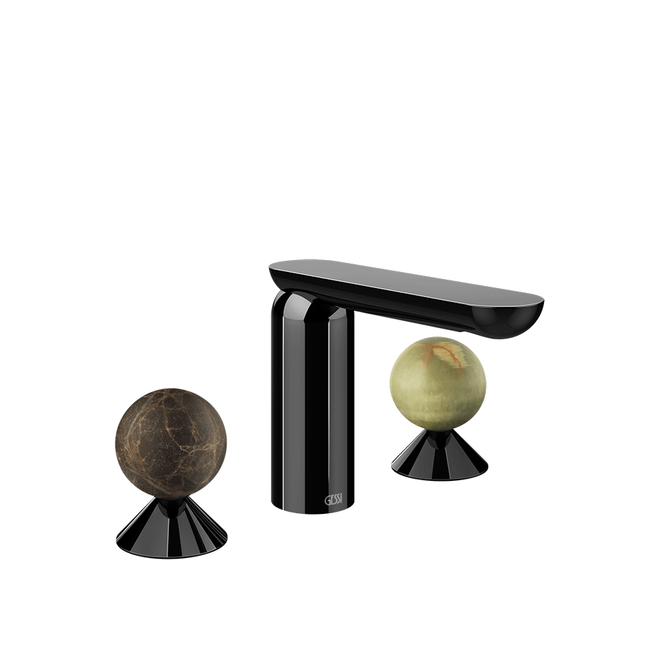 Gessi Washbasin Group 74155 in Black Metal Pvd