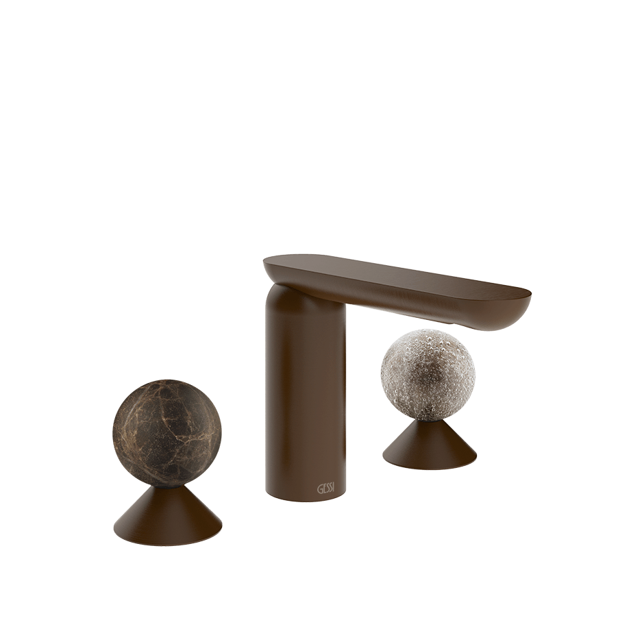 Gessi Washbasin Group 74165 in Dark Bronze