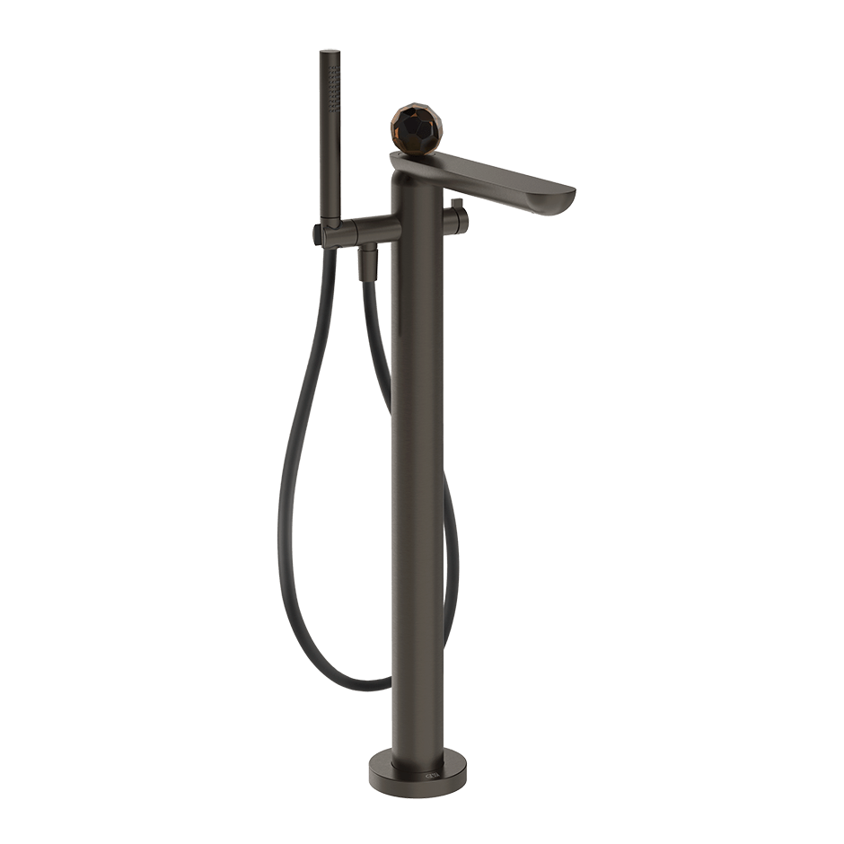 Gessi Bath Mixer 74229 in Black Metal Br. Pvd