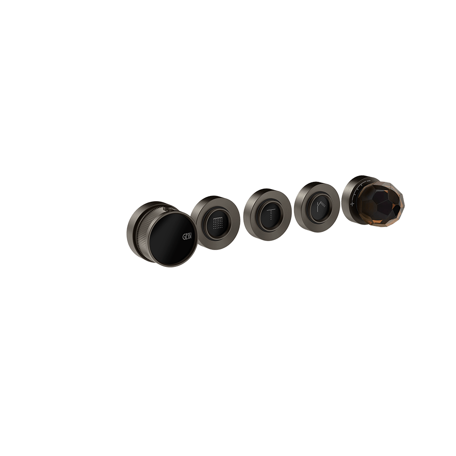 Gessi Shower Mixer 74234 in Black Metal Br. Pvd