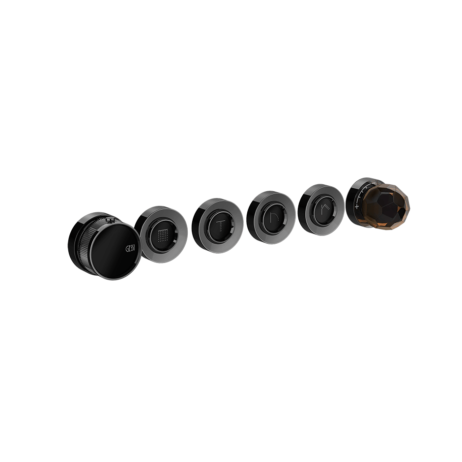 Gessi Shower Mixer 74236 in Black Metal Pvd