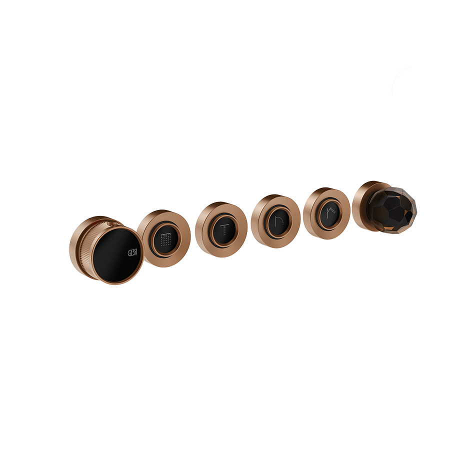 Gessi Shower Mixer 74236 in Copper Brushed Pvd
