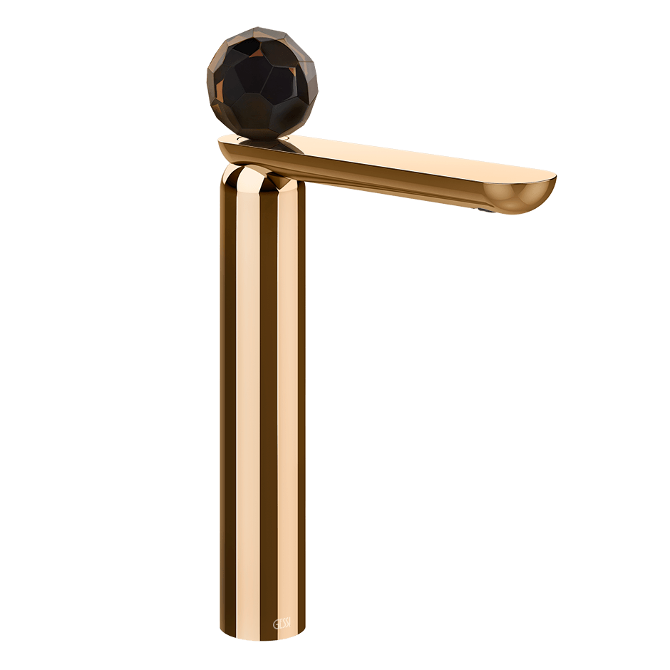 Gessi Washbasin Mixer 74253 in Warm Bronze Pvd