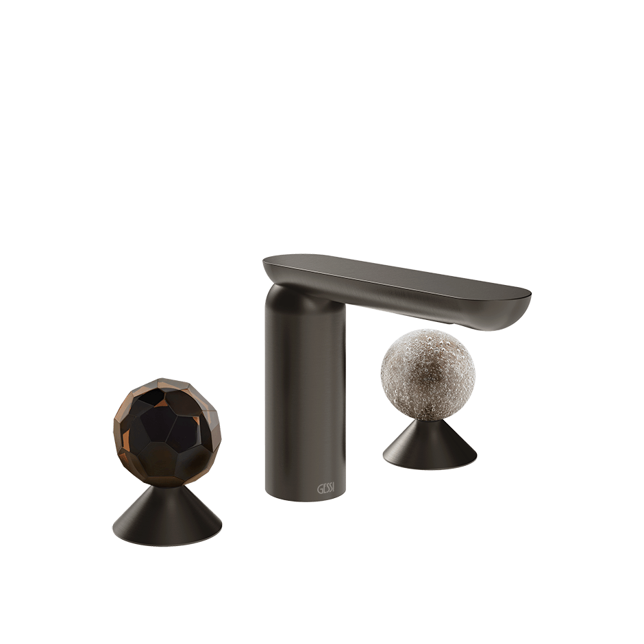 Gessi Washbasin Group 74265 in Black Metal Br. Pvd