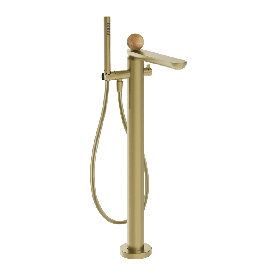 Gessi Bath Mixer 74329 in Brass Brushed Pvd