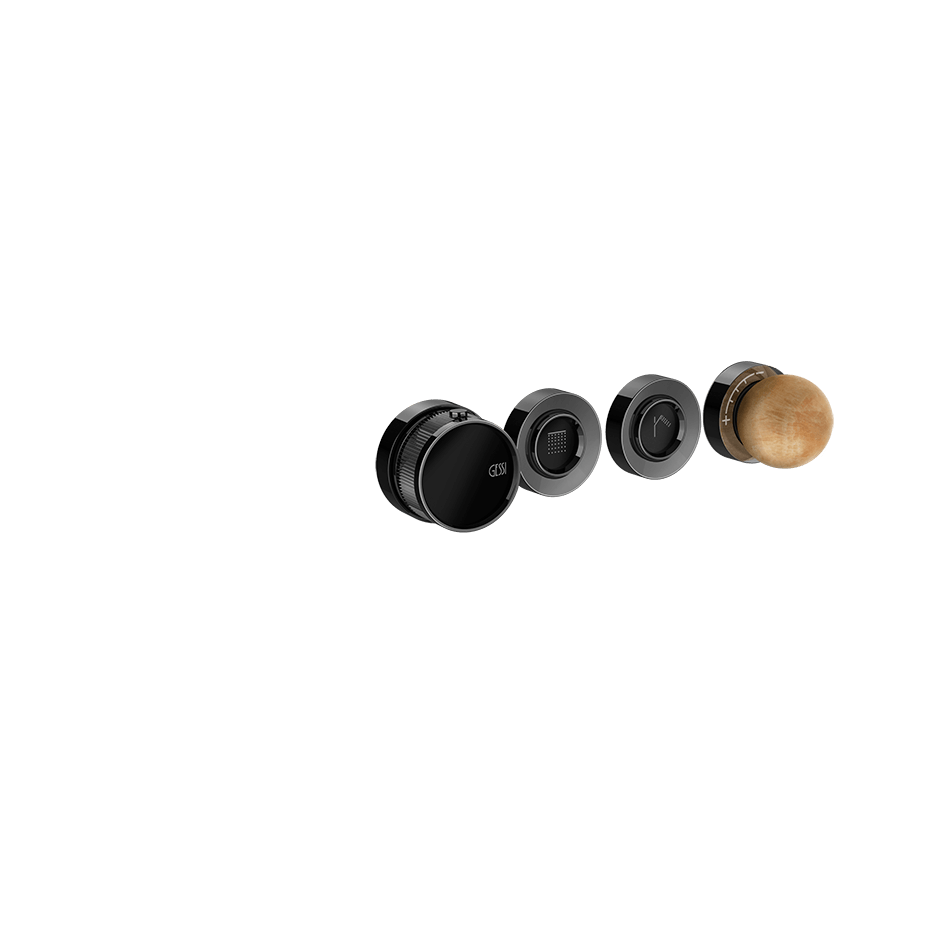 Gessi Shower Mixer 74332 in Black Metal Pvd