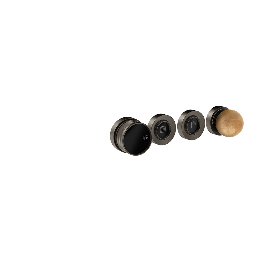 Gessi Shower Mixer 74332 in Black Metal Br. Pvd