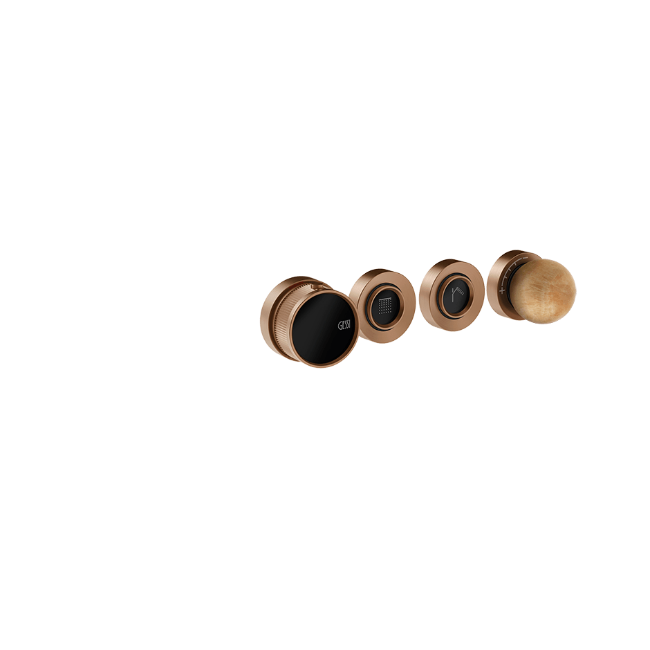 Gessi Shower Mixer 74332 in Copper Brushed Pvd