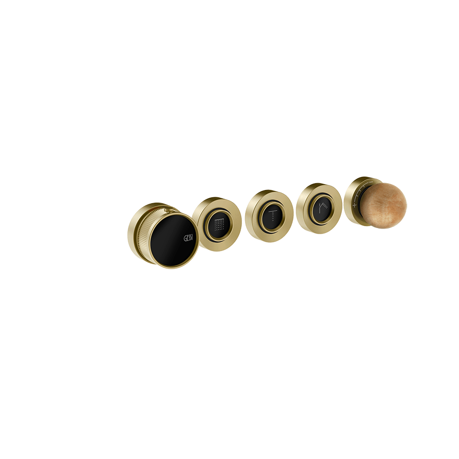 Gessi Shower Mixer 74334 in Brass Brushed Pvd