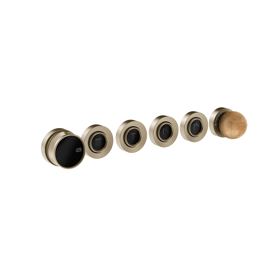 Gessi Shower Mixer 74336 in Finox Brushed Nickel