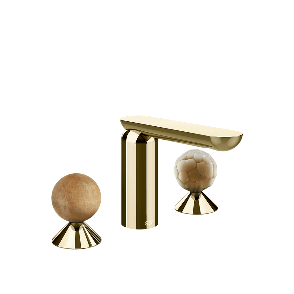 Gessi Washbasin Group 74345 in Brass Pvd