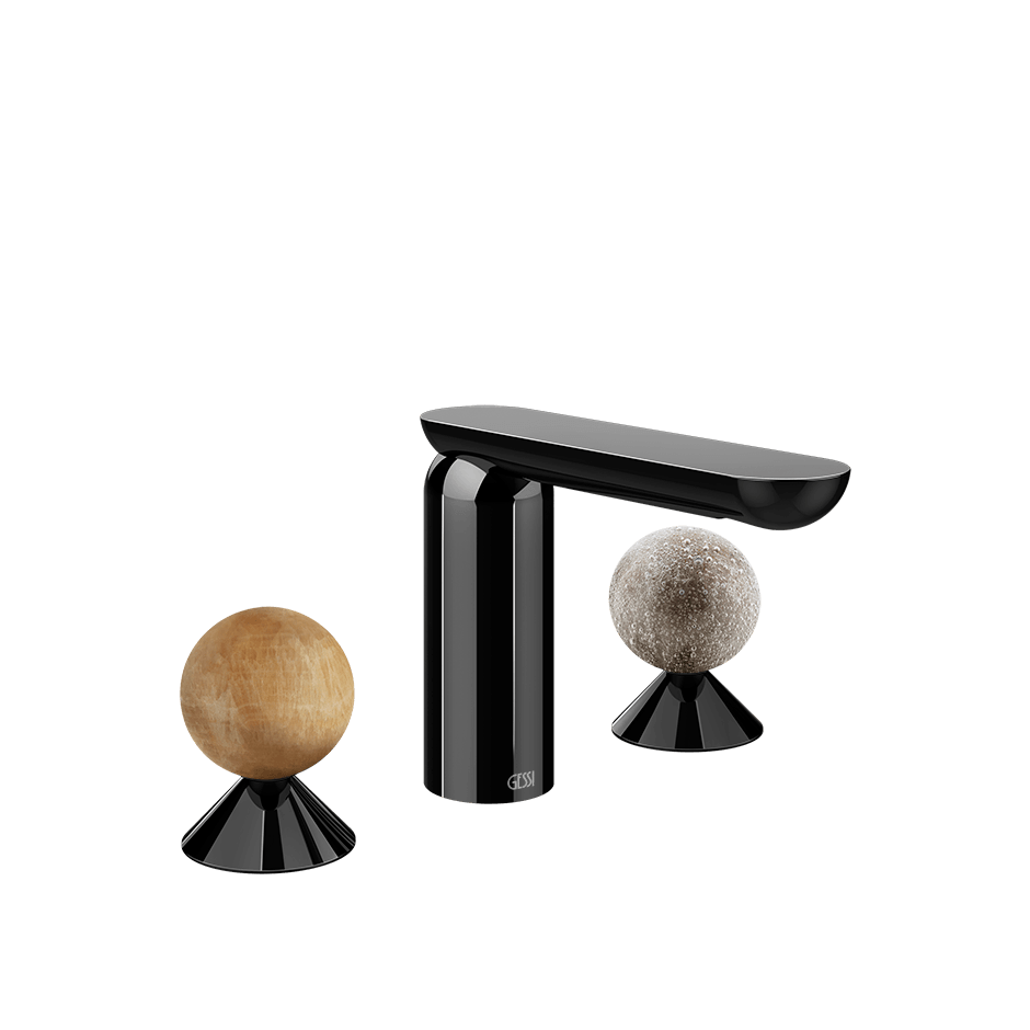 Gessi Washbasin Group 74365 in Black Metal Pvd