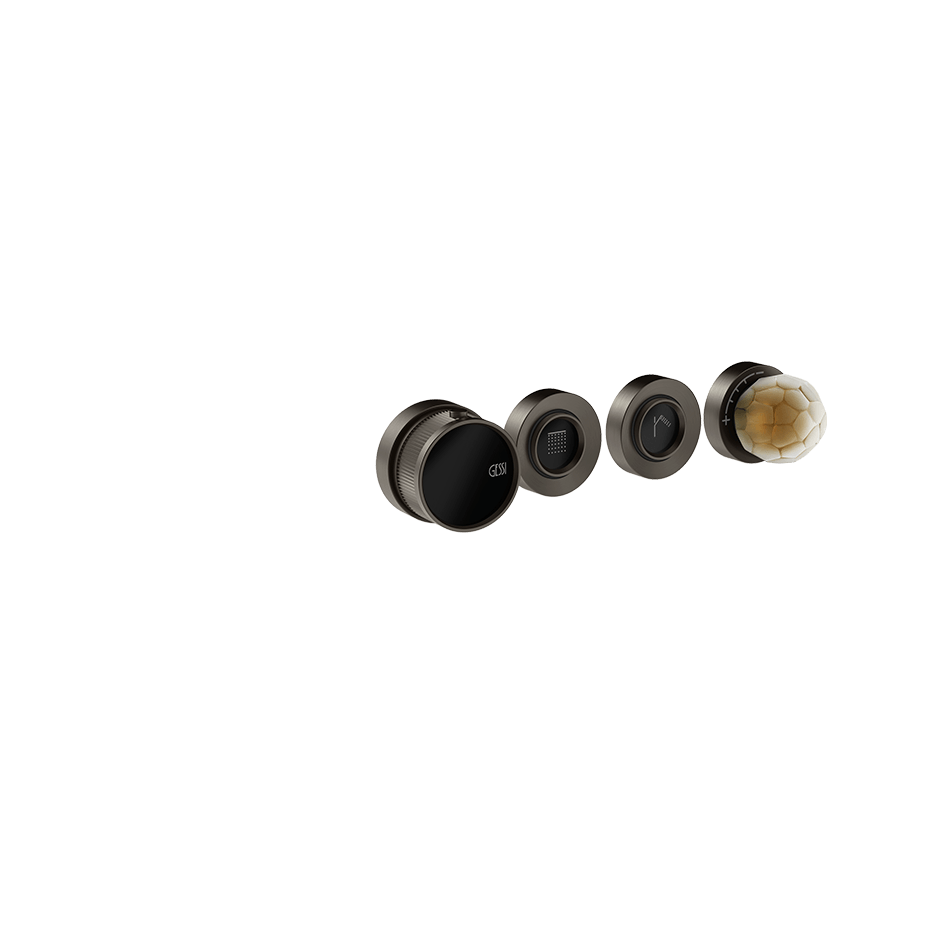 Gessi Shower Mixer 74432 in Black Metal Br. Pvd