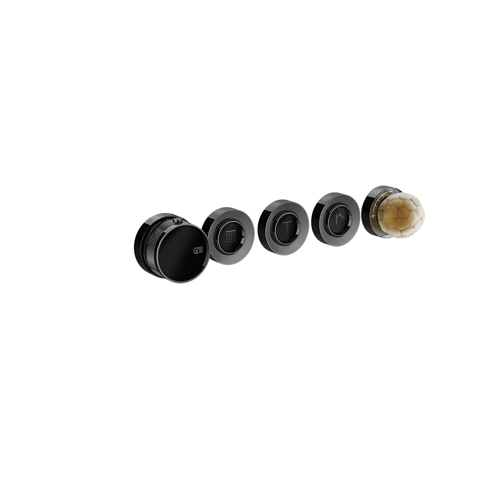 Gessi Shower Mixer 74434 in Black Metal Pvd