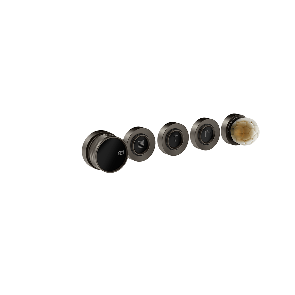 Gessi Shower Mixer 74434 in Black Metal Br. Pvd