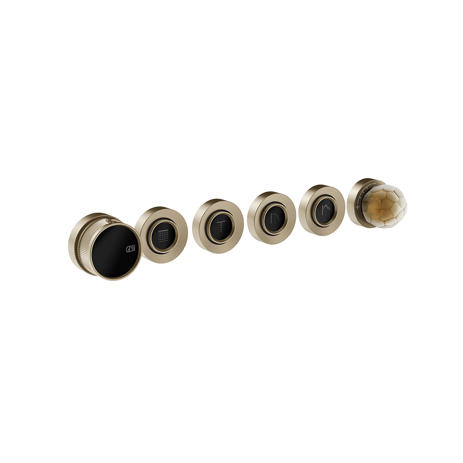 Gessi Shower Mixer 74436 in Finox Brushed Nickel