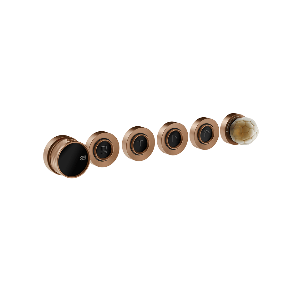 Gessi Shower Mixer 74436 in Copper Brushed Pvd