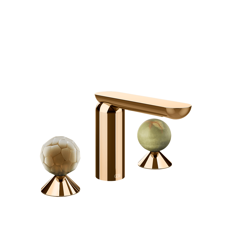 Gessi Washbasin Group 74455 in Warm Bronze Pvd