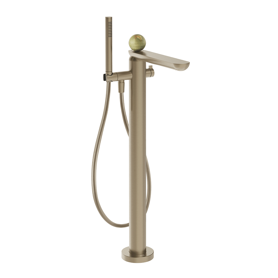 Gessi Bath Mixer 74529 in Finox Brushed Nickel