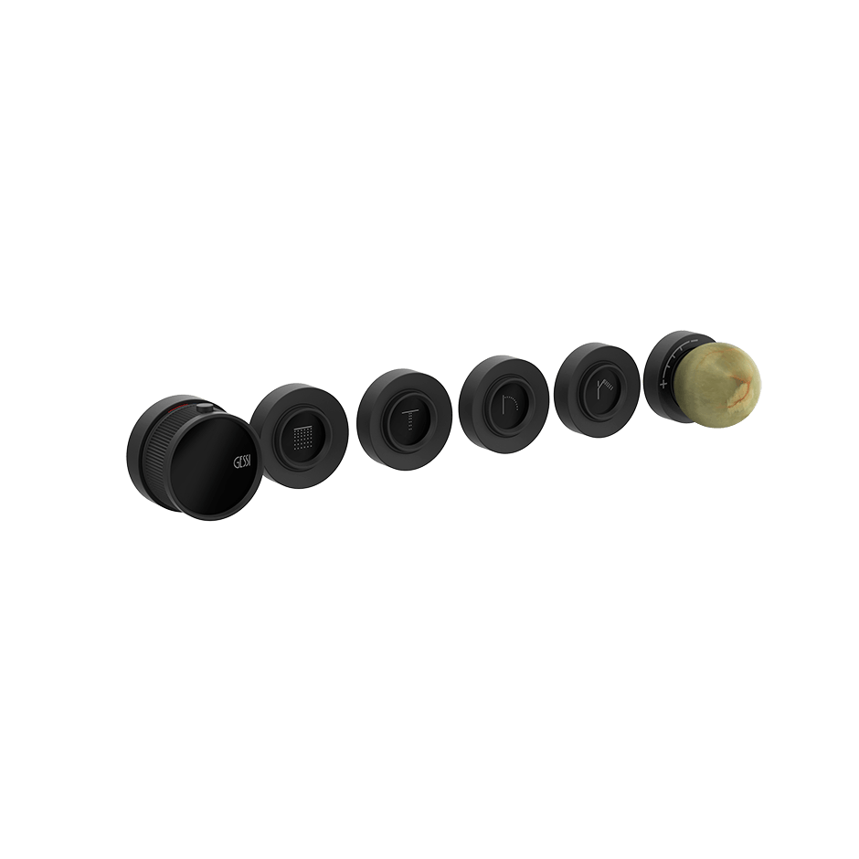 Gessi Shower Mixer 74536 in Matte Black