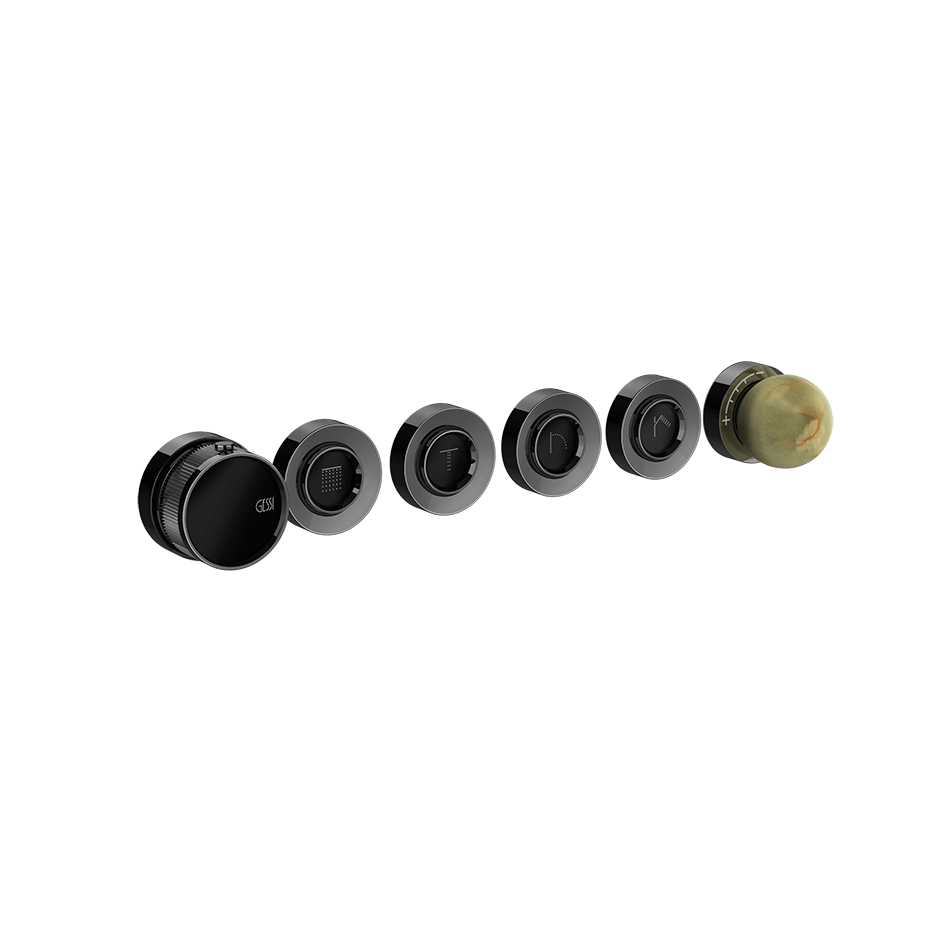 Gessi Shower Mixer 74536 in Black Metal Pvd