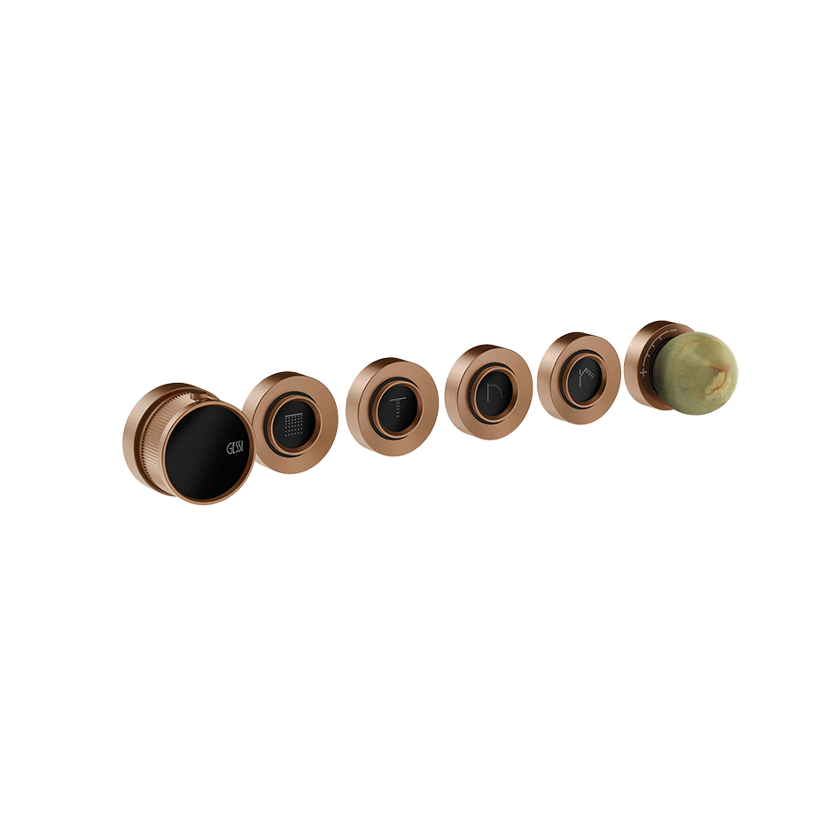Gessi Shower Mixer 74536 in Copper Brushed Pvd