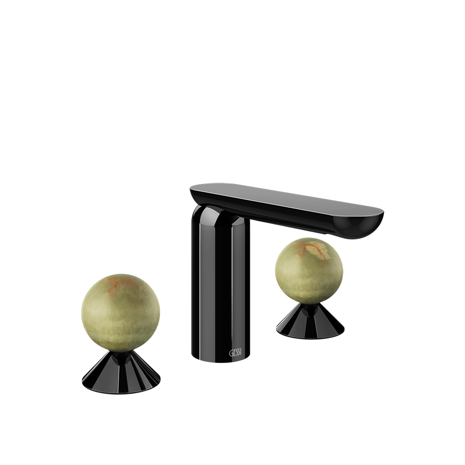 Gessi Washbasin Group 74555 in Black Metal Pvd