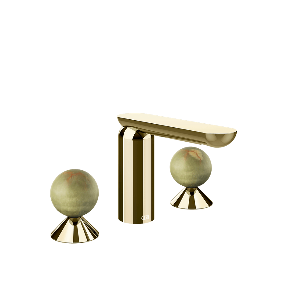 Gessi Washbasin Group 74555 in Brass Pvd
