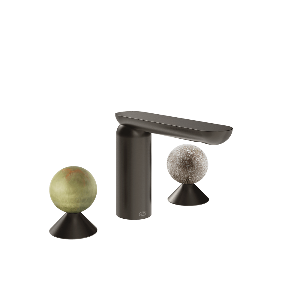 Gessi Washbasin Group 74565 in Black Metal Br. Pvd