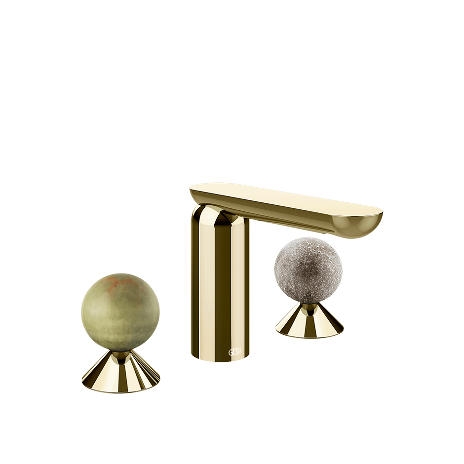 Gessi Washbasin Group 74565 in Brass Pvd