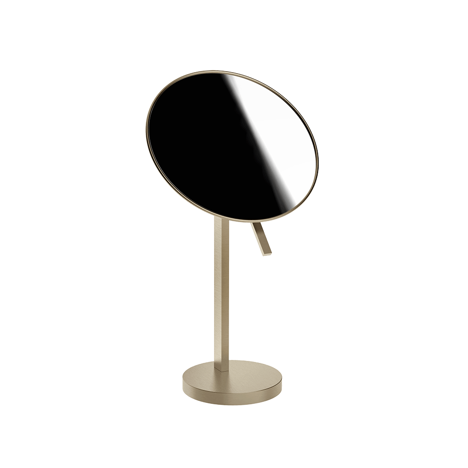 Gessi Cosmetic Mirror 74573 in Finox Brushed Nickel