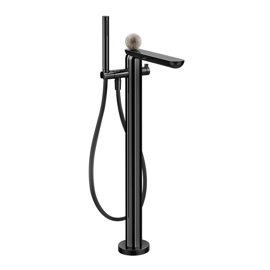 Gessi Bath Mixer 74629 in Black Metal Pvd