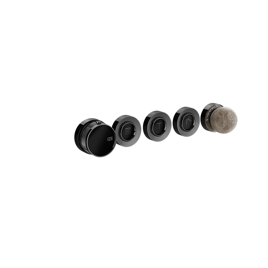 Gessi Shower Mixer 74634 in Black Metal Pvd