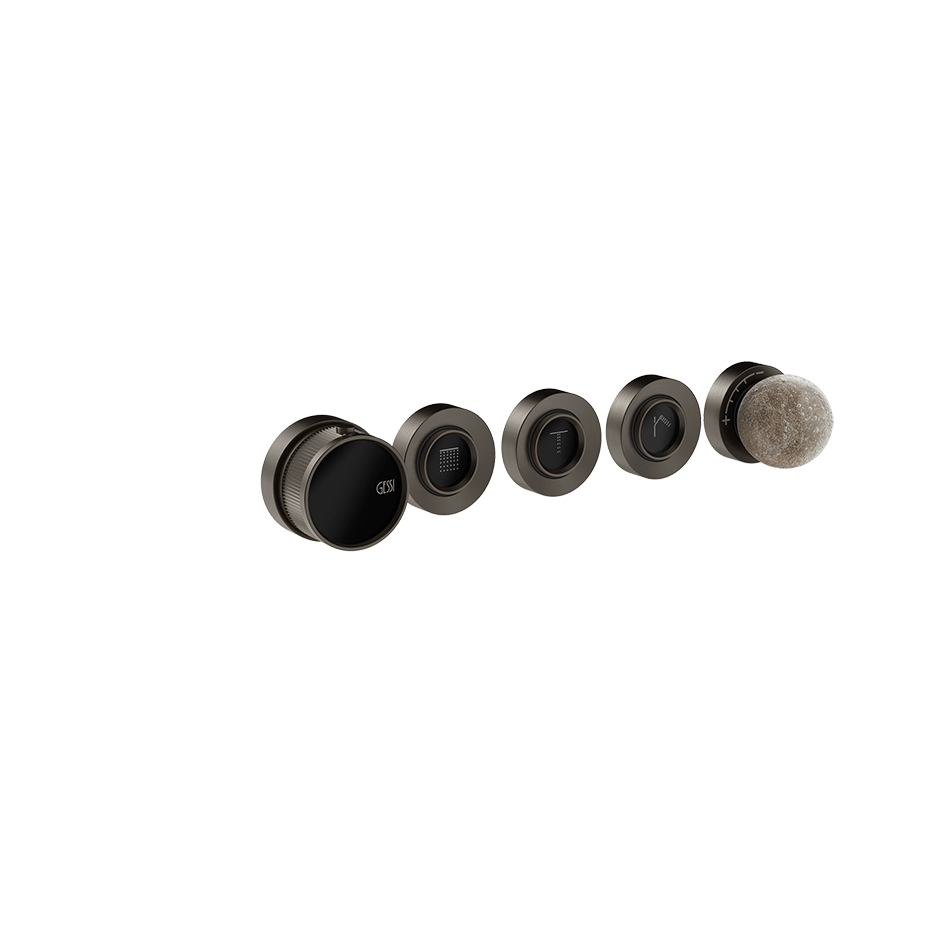 Gessi Shower Mixer 74634 in Black Metal Br. Pvd