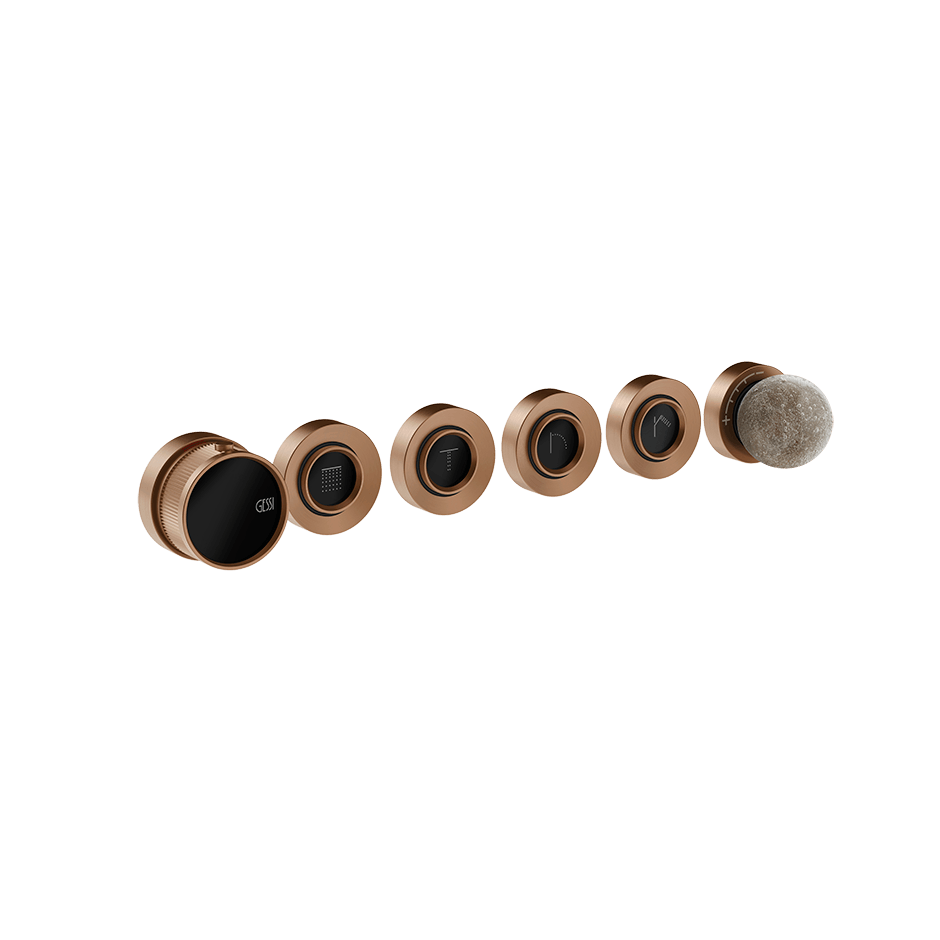 Gessi Shower Mixer 74636 in Copper Brushed Pvd