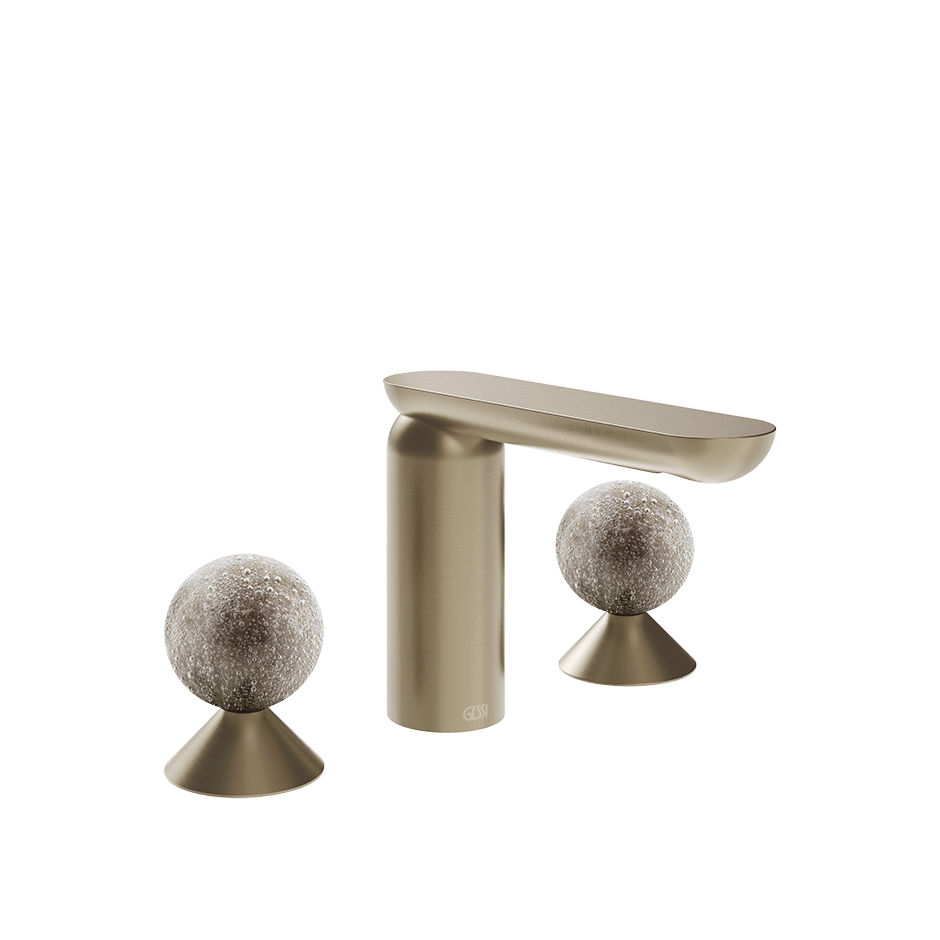 Gessi Washbasin Group 74665 in Finox Brushed Nickel
