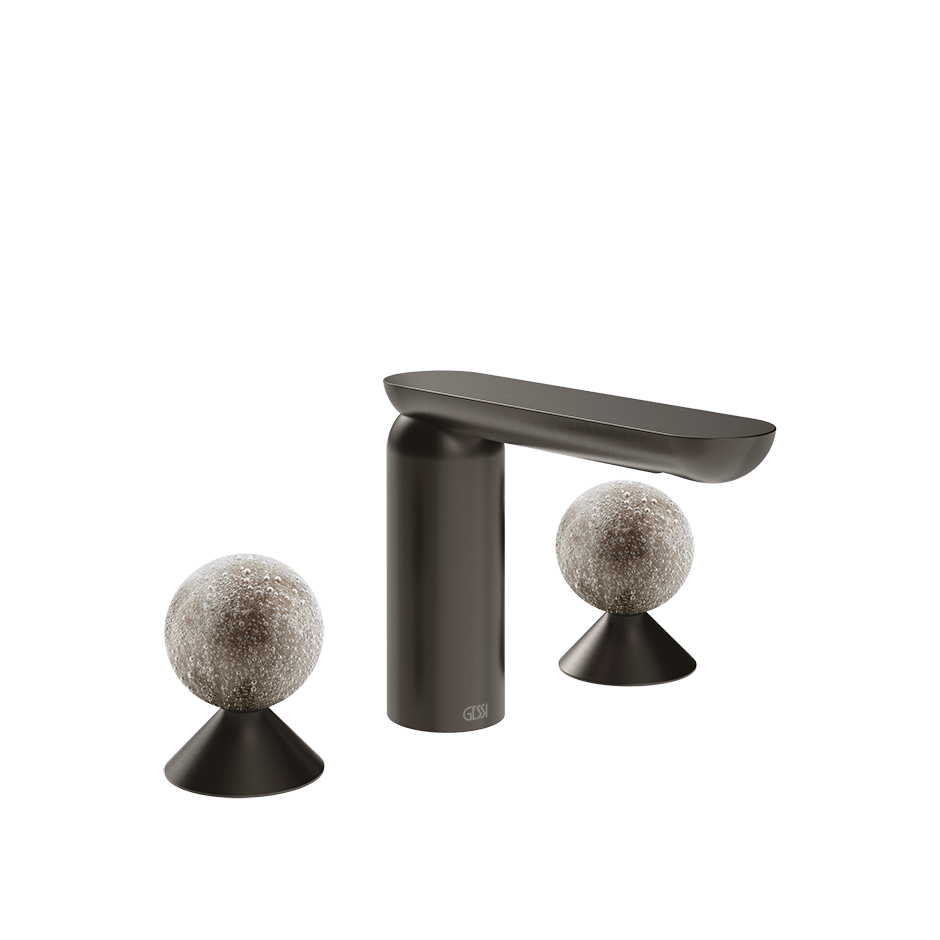 Gessi Washbasin Group 74665 in Black Metal Br. Pvd