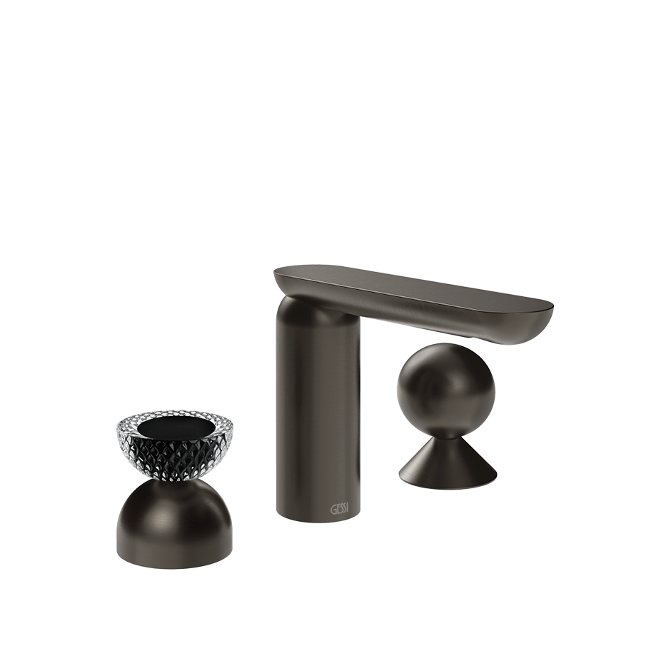 Gessi Washbasin Group 74708 in Black Metal Br. Pvd