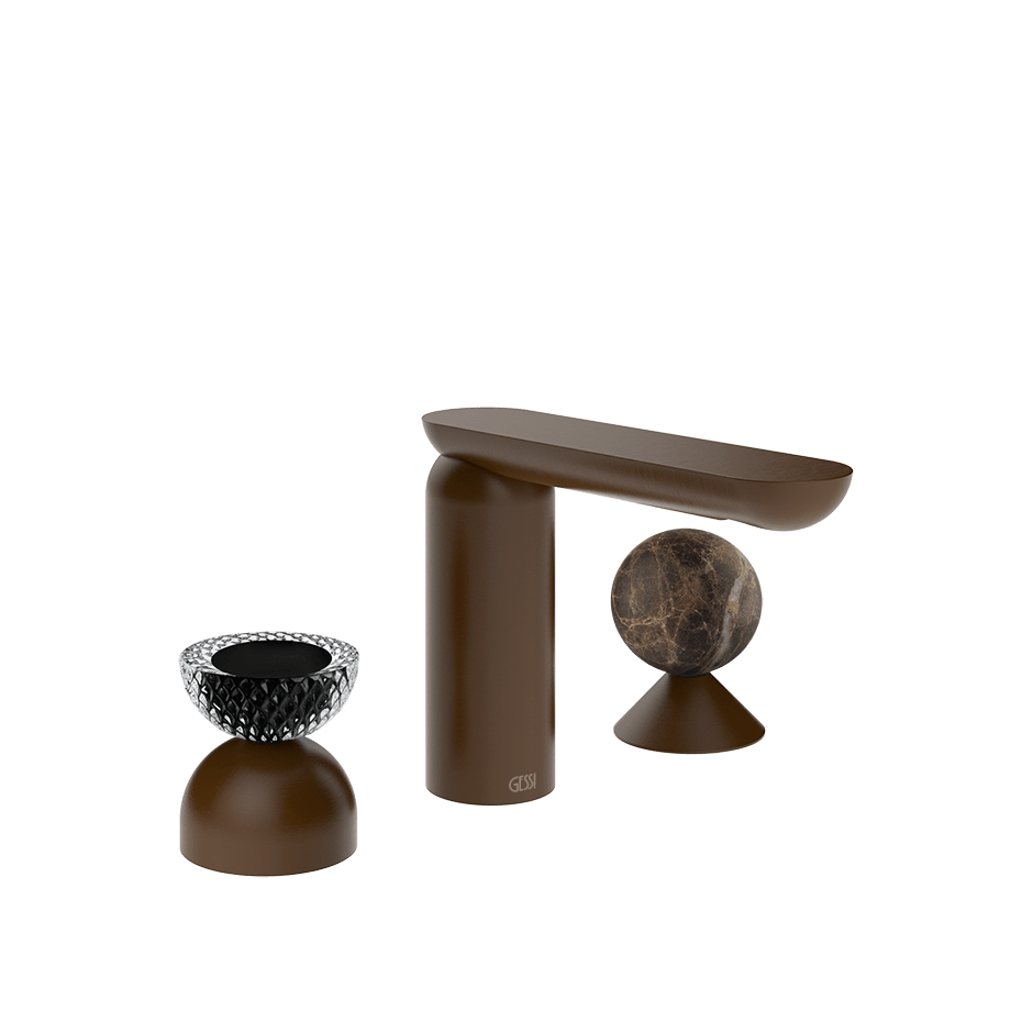Gessi Washbasin Group 74718 in Dark Bronze