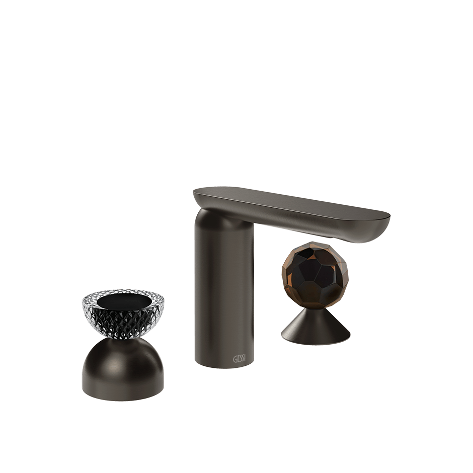 Gessi Washbasin Group 74728 in Black Metal Br. Pvd