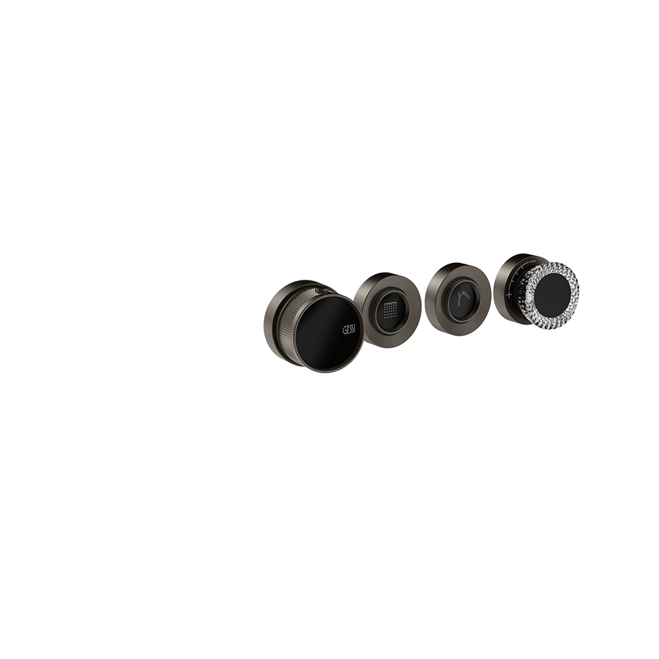 Gessi Shower Mixer 74732 in Black Metal Br. Pvd