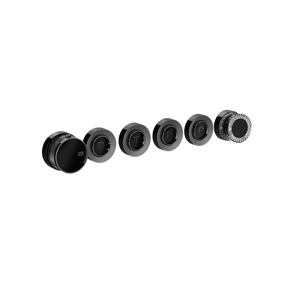 Gessi Shower Mixer 74736 in Black Metal Pvd