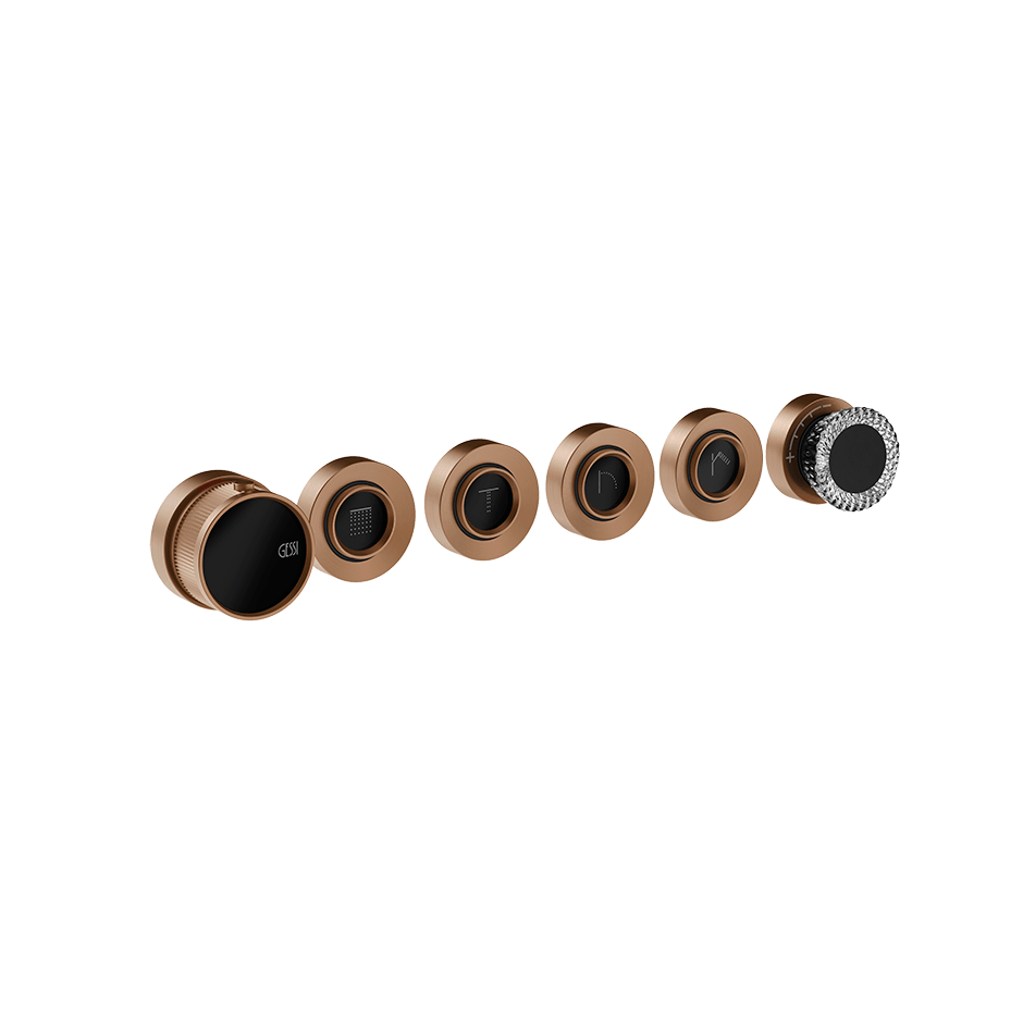 Gessi Shower Mixer 74736 in Copper Brushed Pvd