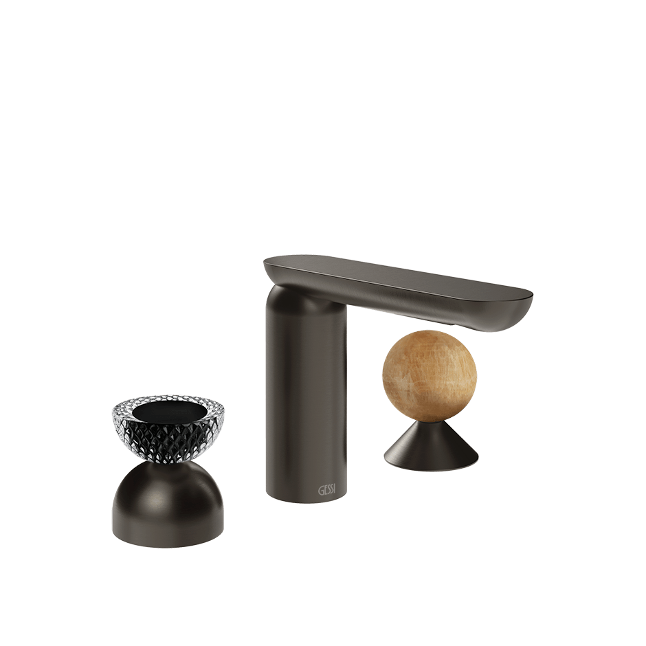 Gessi Washbasin Group 74738 in Black Metal Br. Pvd
