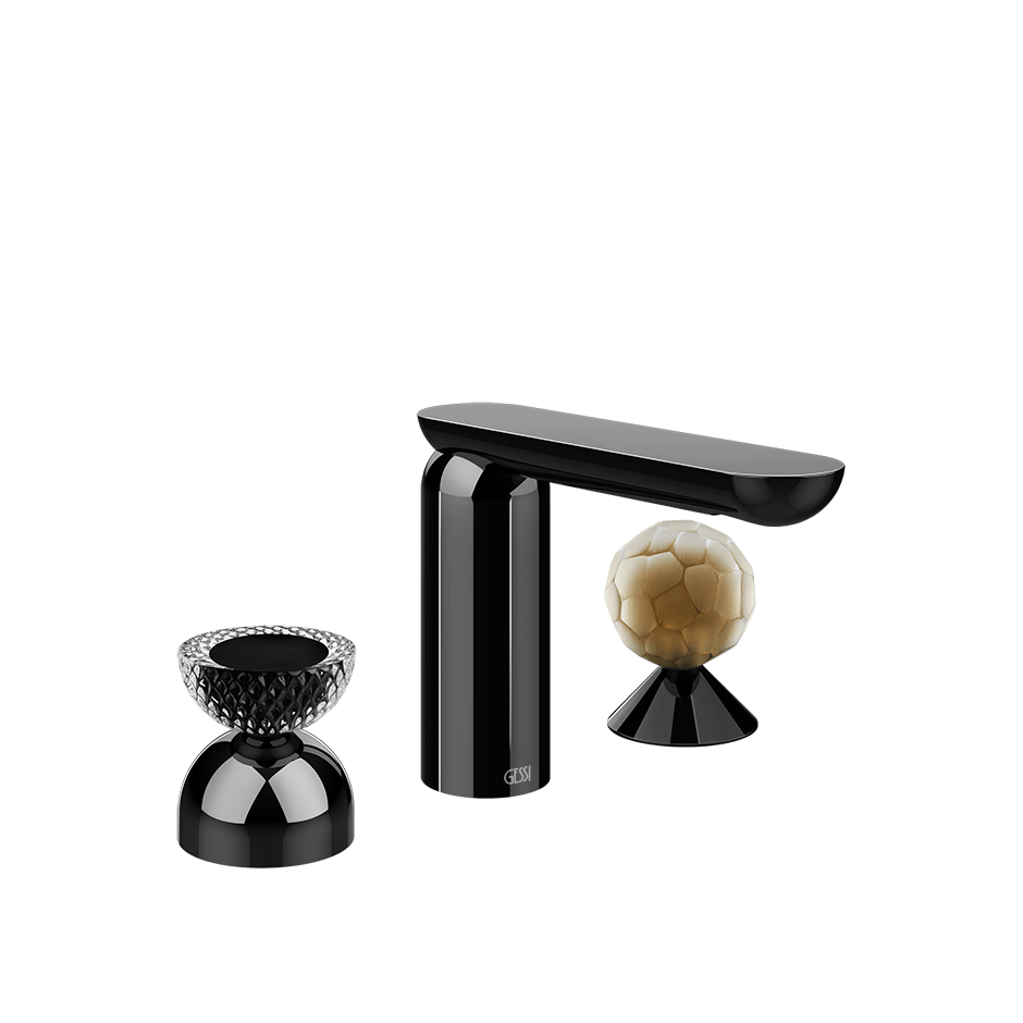 Gessi Washbasin Group 74748 in Black Metal Pvd